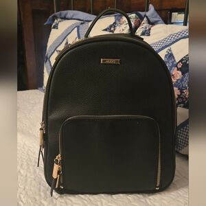 Aldo Black Backpack with Gold Accents